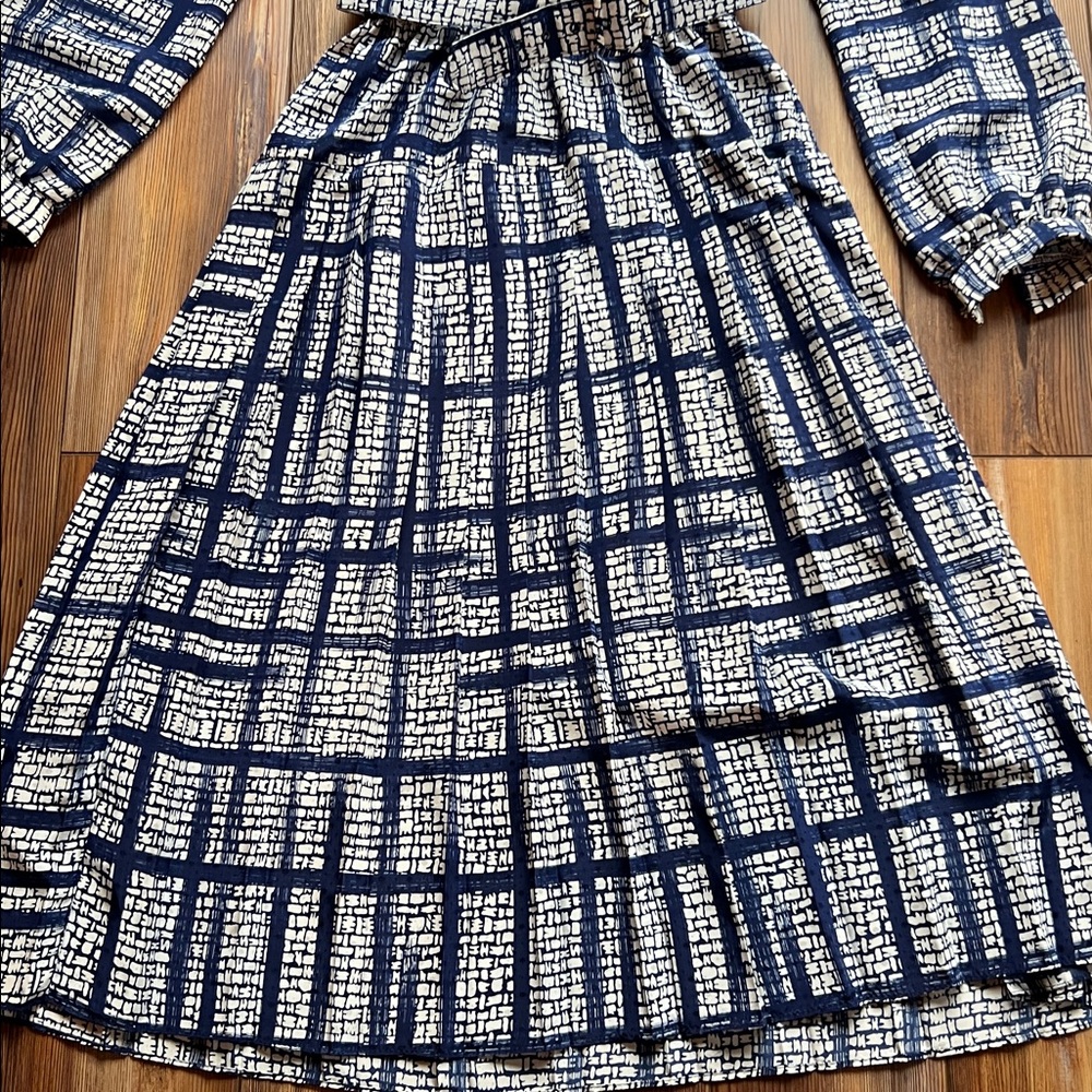Vintage 80s 90s Jonathan Martin Midi Dress Bow Detail Belted Size 9 Dress - Picture 7 of 10